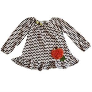 Emily Rose Girls Size 7 Pumpkin Fall Flowy Shirt